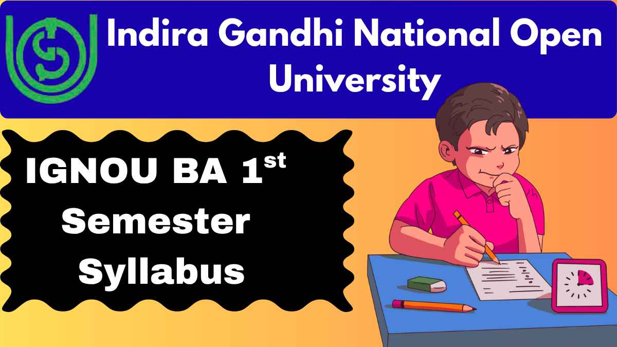 IGNOU BA 1st Semester Syllabus