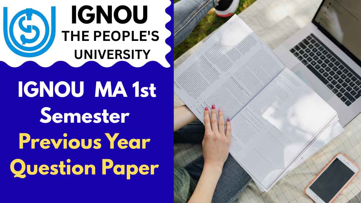 IGNOU MA 1st Semester Previous Year Question