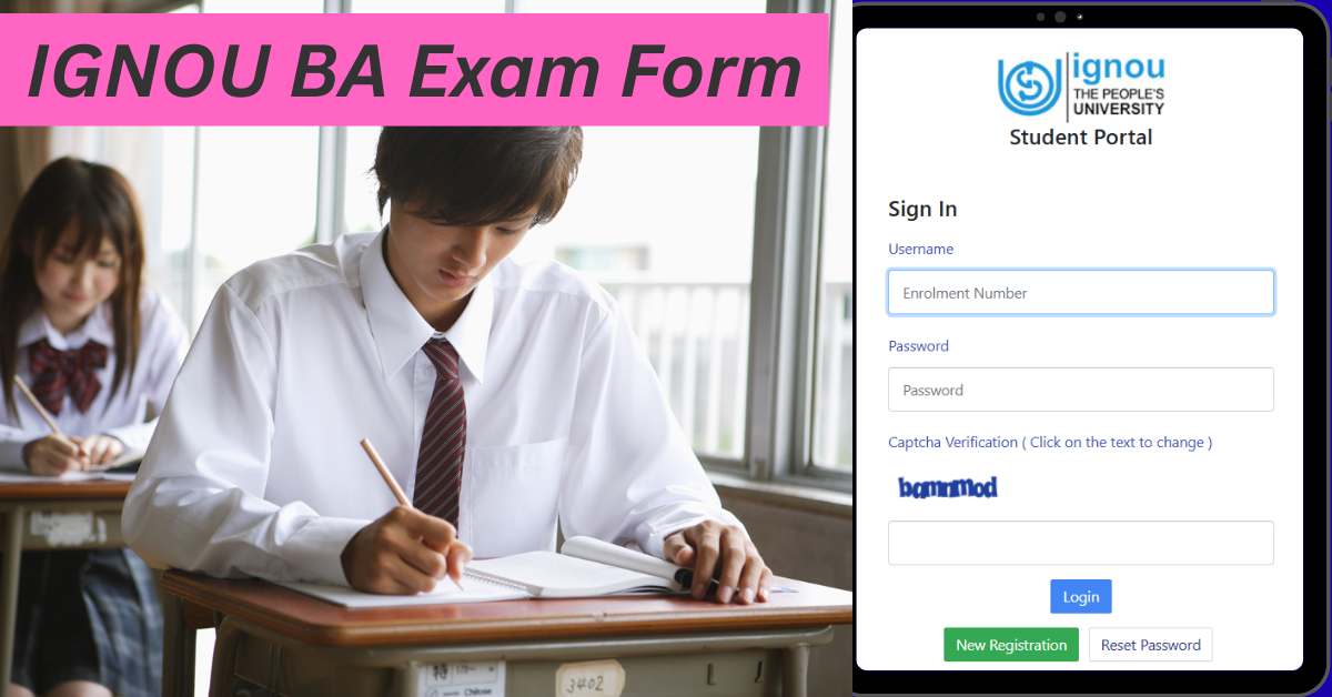 IGNOU BA Exam Form