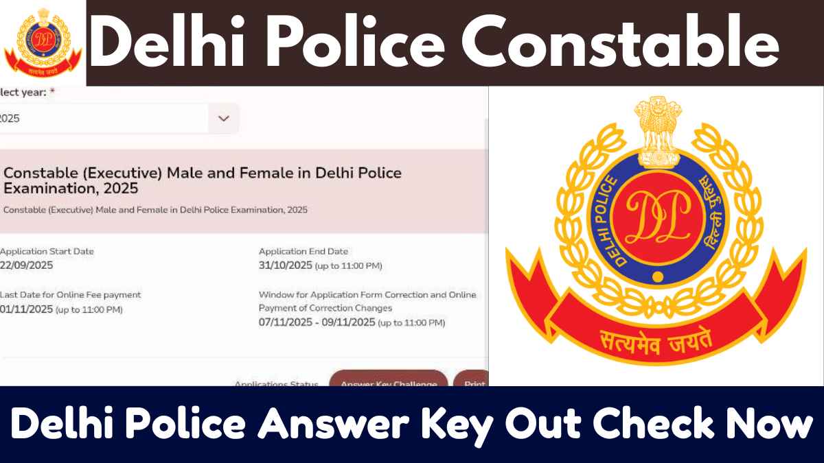 Delhi Police Bharti Answer Key