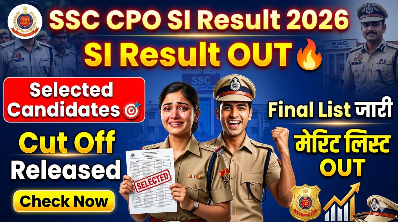 SSC CPO SI Result