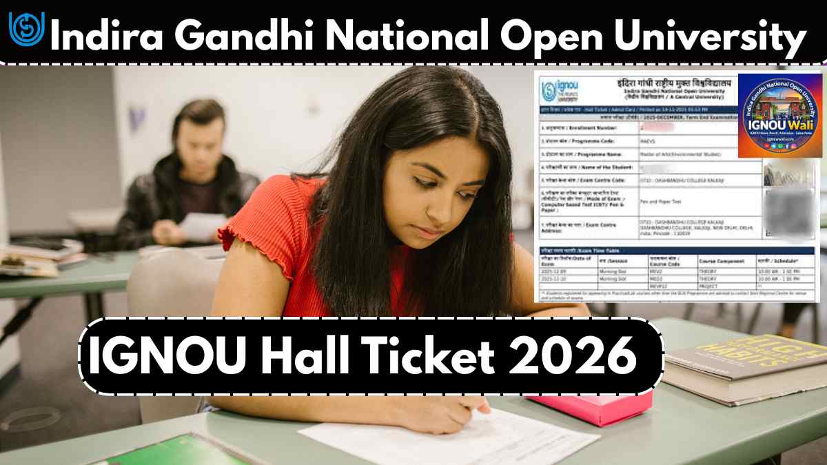 IGNOU Hall Ticket