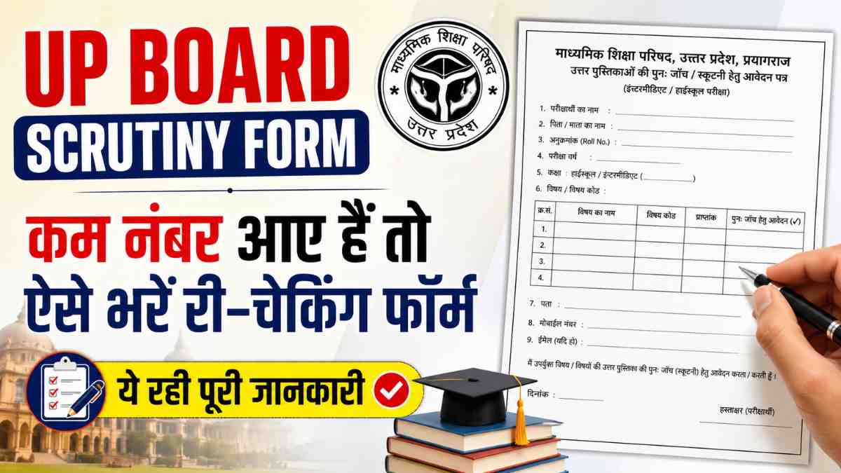 UP Board Scrutiny Form