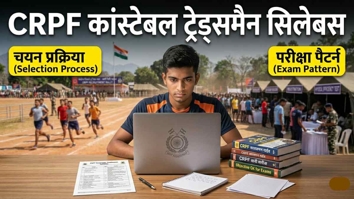 CRPF Constable Tradesman Syllabus
